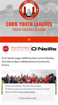 Mobile Screenshot of corkyouthleagues.ie